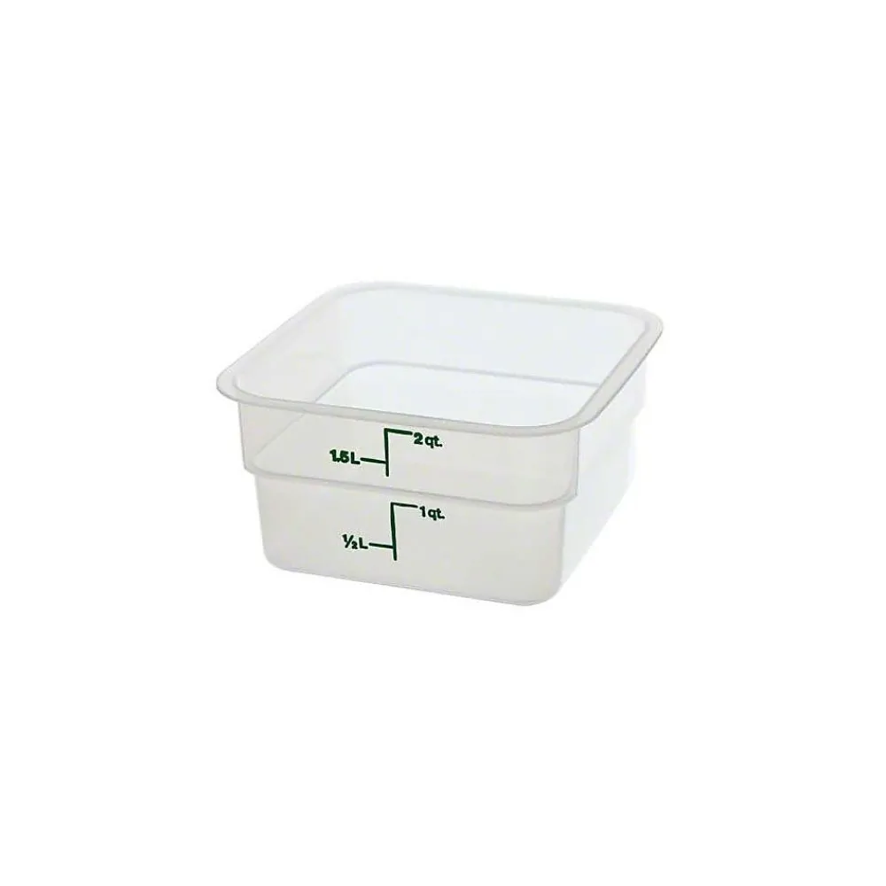 Cambro 2SFSPP190, 2 qt Polypropylene Food Storage Container - CamSquare