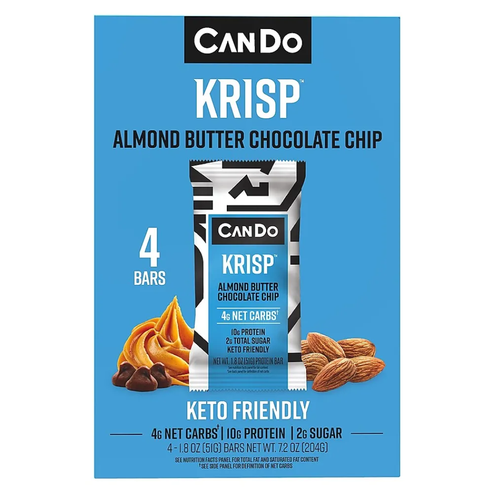 Cando Gluten Free Almond Butter Chocolate Chip Granola Bar, 4 Bars/Box(367-00001)