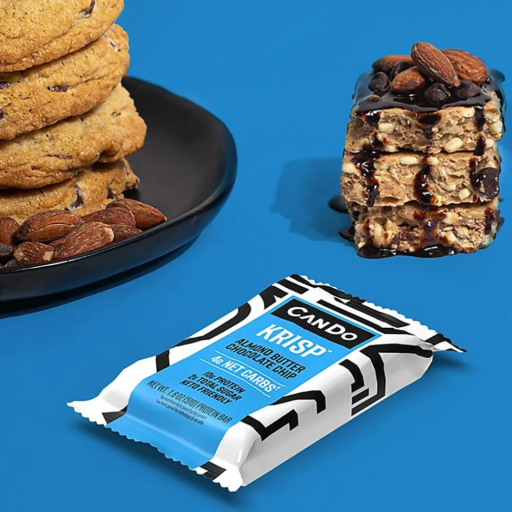Cando Gluten Free Almond Butter Chocolate Chip Granola Bar, 4 Bars/Box(367-00001)