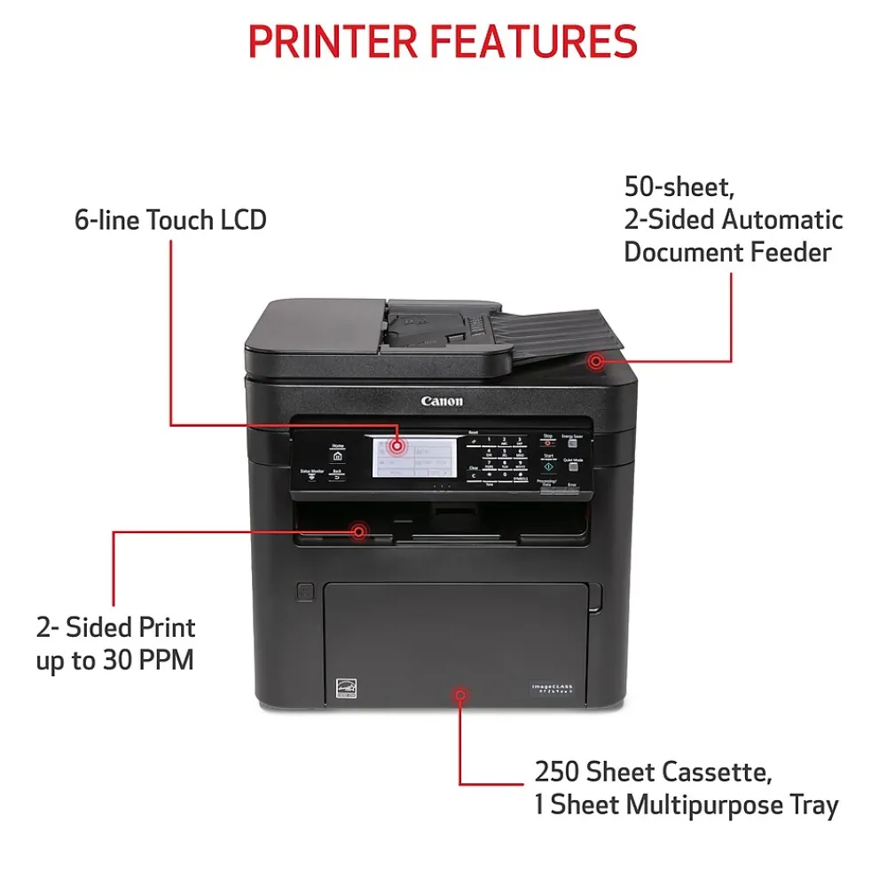 Canon imageCLASS MF269dw II Wireless Black & White All-in-One Laser Printer (5938C005)