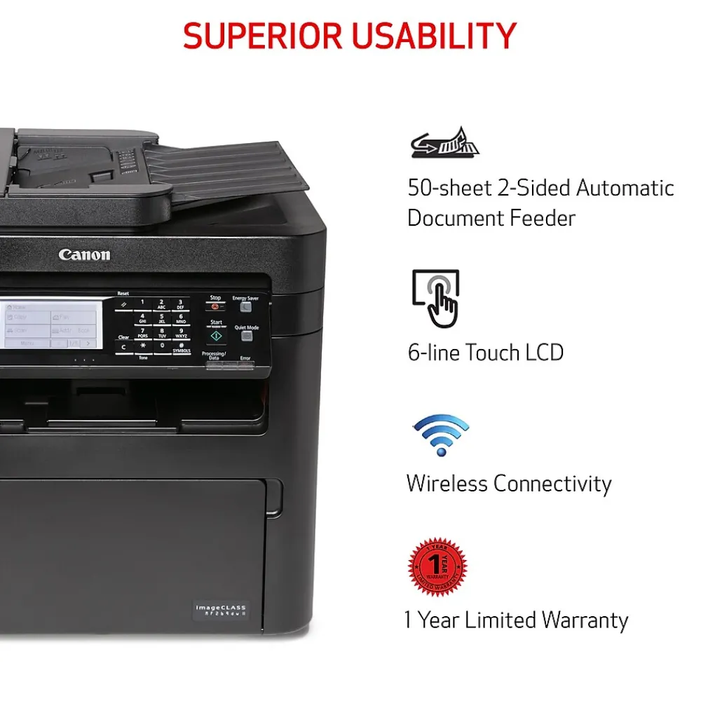 Canon imageCLASS MF269dw II Wireless Black & White All-in-One Laser Printer (5938C005)