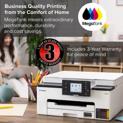 Canon MAXIFY GX1020 Wireless Color Inkjet Printer, All-In-One Supertank, Print, Scan, Copy (GX1020)