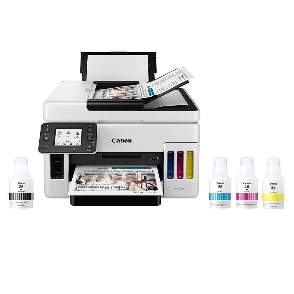 Canon MegaTank MAXIFY GX6021 Wireless Color All-in-One Inkjet Printer (4470C037)