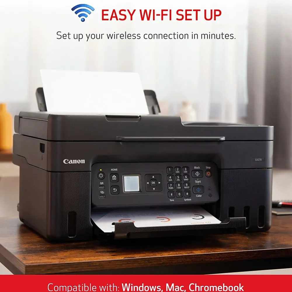 Canon MegaTank PIXMA G4270 Wireless Color All-in-One Inkjet Printer (5807C002)