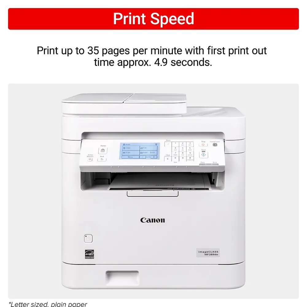 Canon MF289dw Laser Wireless Color Laser Printer, All-In-One, Print, Scan, Copy, Fax (6354C005)