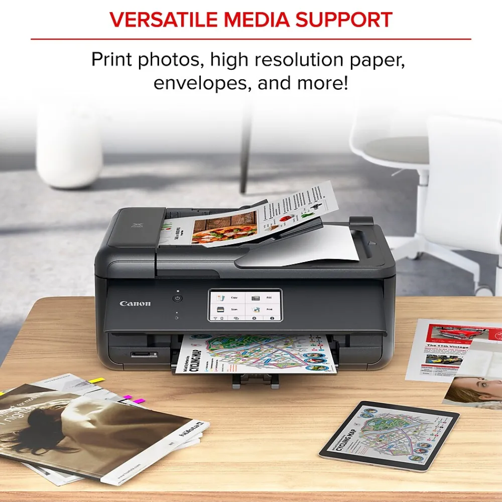 Canon PIXMA TR8620a Wireless Color Inkjet Printer, All-In-One, Print, Scan, Copy, Fax (TR8620A)