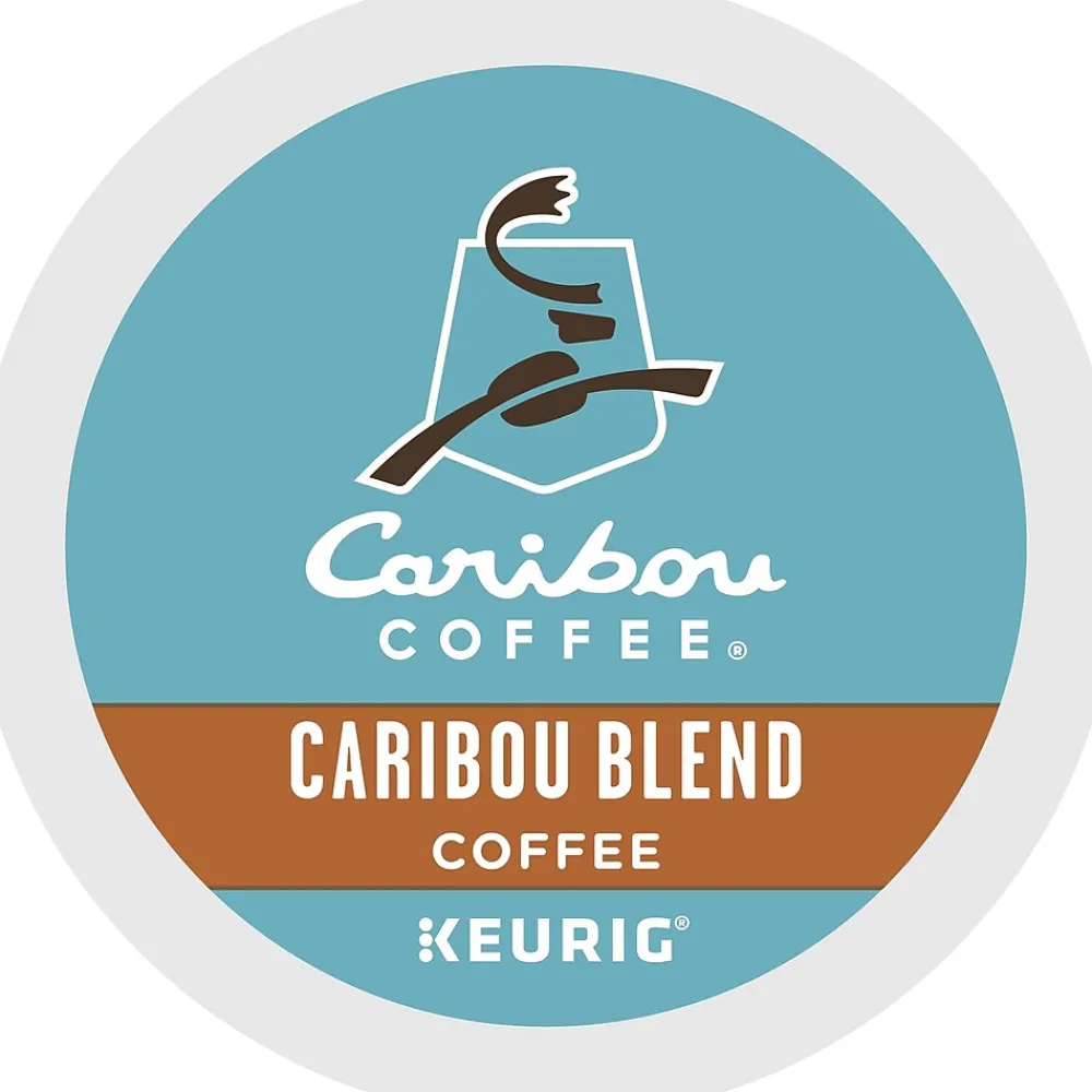 Caribou Coffee Caribou Blend Coffee Keurig® K-Cup® Pods, Medium Roast, 96/Carton (10307)