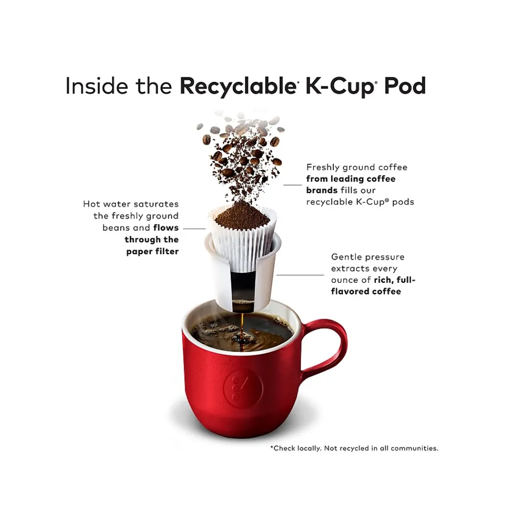 Caribou Coffee Caramel Hideaway Coffee Keurig K-Cup Pods, Medium Roast, 96/Box (736685CT)