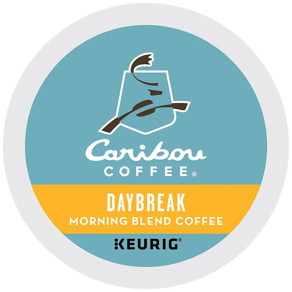 Caribou Coffee Daybreak Morning Blend Coffee Keurig® K-Cup® Pods, Light Roast, 24/Box (6994)