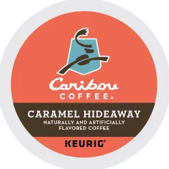 Caribou Coffee Hideaway Caramel Coffee Keurig® K-Cup® Pods, Medium Roast, 24/Box (736685)