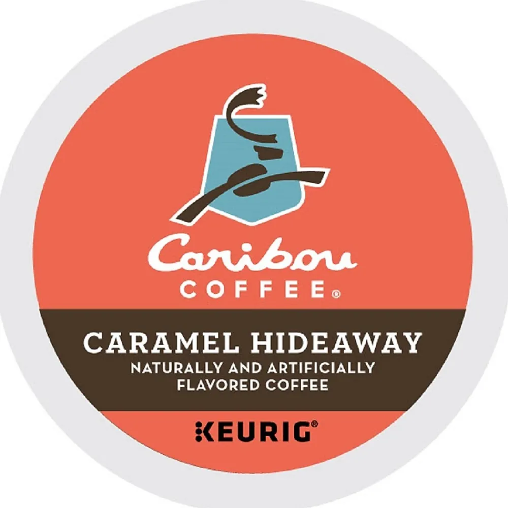 Caribou Coffee Hideaway Caramel Coffee Keurig® K-Cup® Pods, Medium Roast, 24/Box (736685)