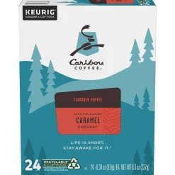 Caribou Coffee Hideaway Caramel Coffee Keurig® K-Cup® Pods, Medium Roast, 24/Box (736685)