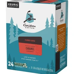 Caribou Coffee Hideaway Caramel Coffee Keurig® K-Cup® Pods, Medium Roast, 24/Box (736685)