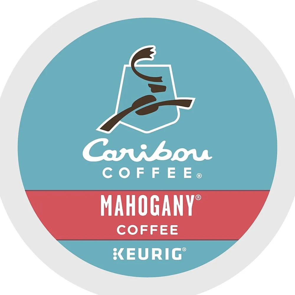Caribou Coffee Caribou Mahogany Coffee, Dark Roast, 0.40 oz. Keurig® K-Cup® Pods, 24/Box (6990)