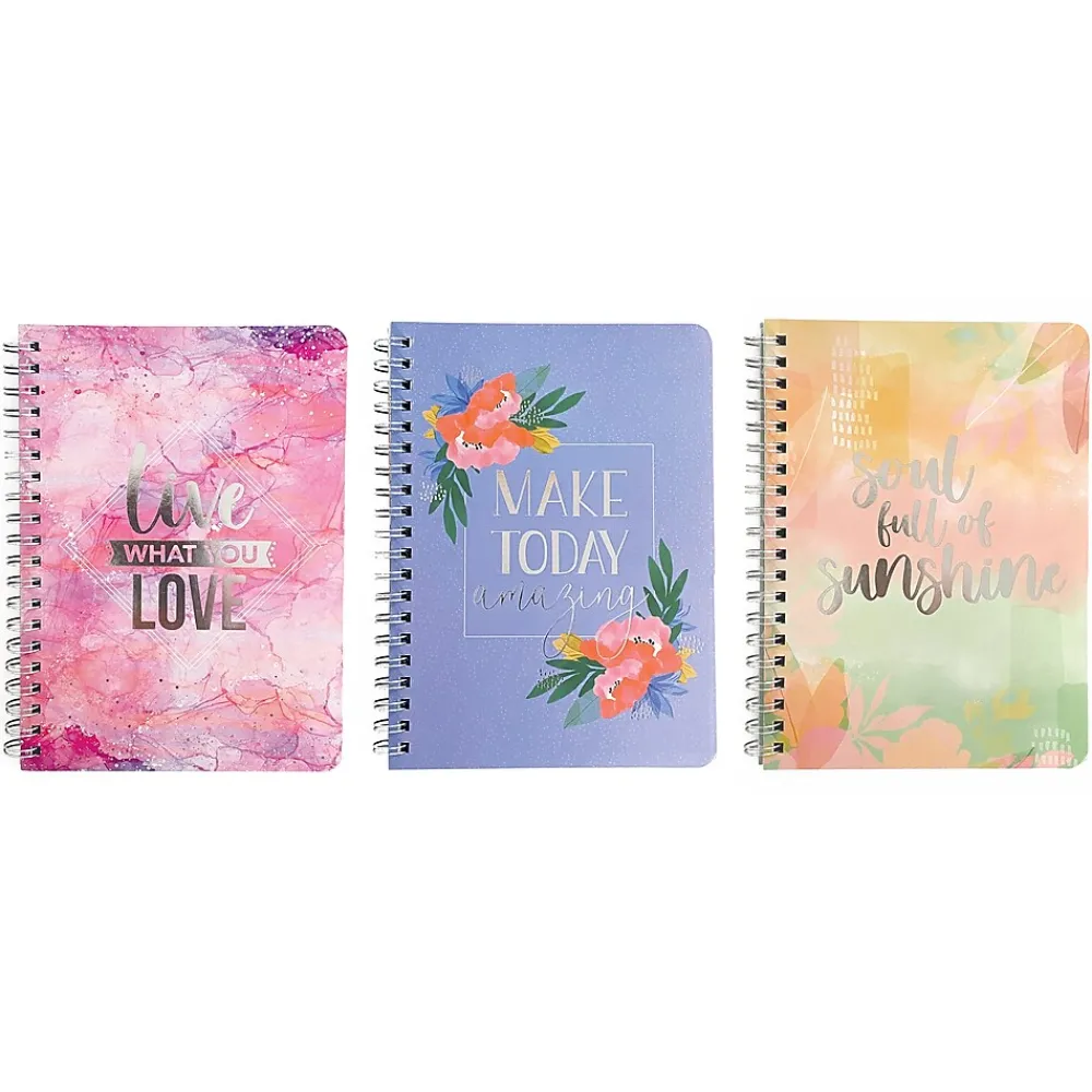 Subject Notebooks|Carolina Pad Silver Lining 1-Subject Pocket Notebook, 5" x 7", College Ruled, 80 Sheets (35000)