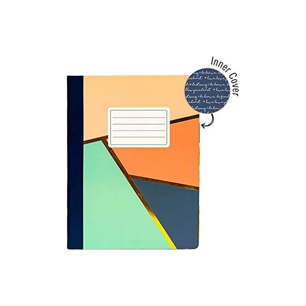 Composition Notebooks|Carpe Diem Floral Love Composition Notebooks, 7.5" x 9.75", College-Ruled, 70 Sheet, Assorted Colors, 3/Pack(9096-CD)