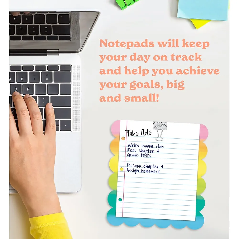 Classroom Paper*Carson-Dellosa Take Note Notepad Set, Multicolored (145401)