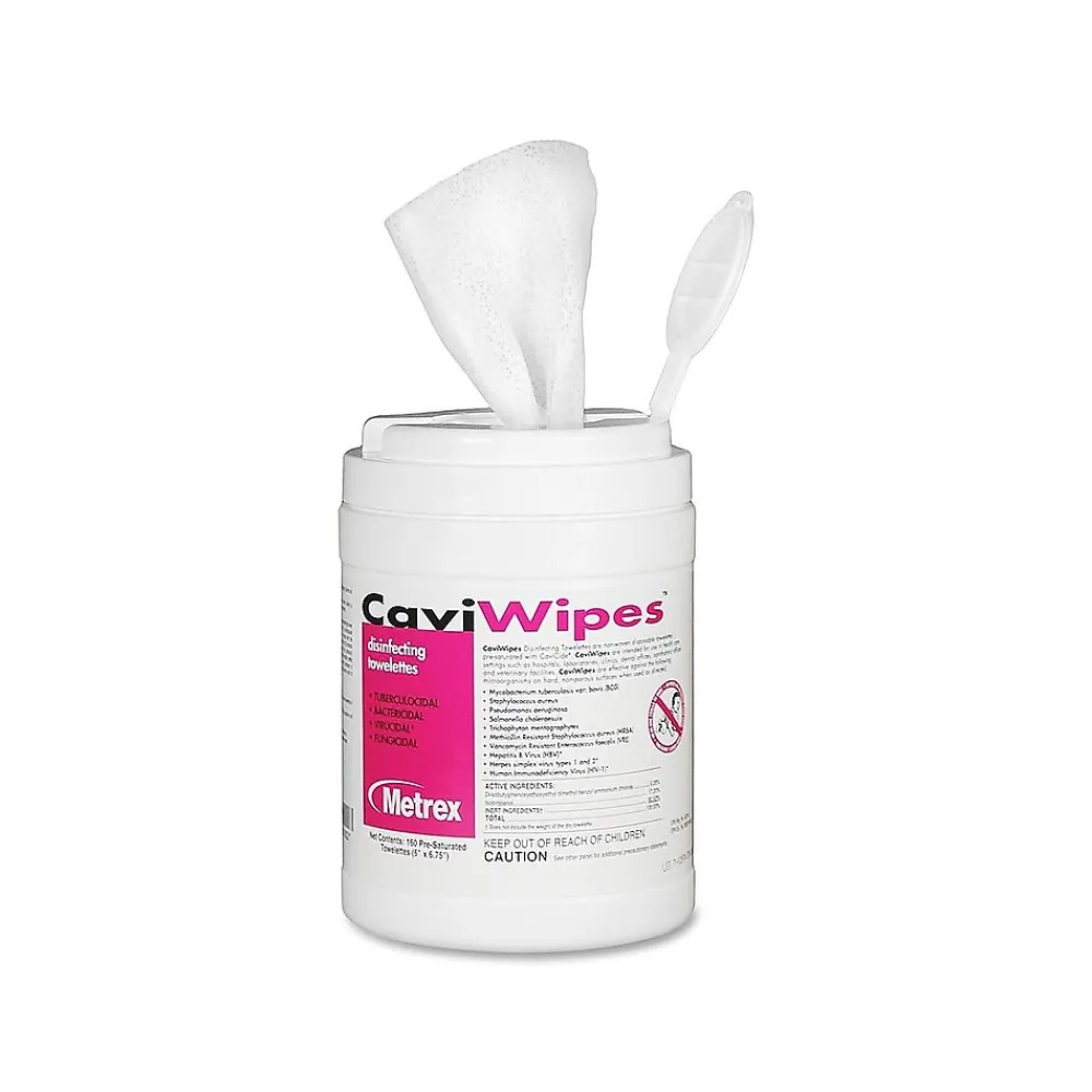 CaviWipes Disinfecting Wipes, 160 Wipes/Container (MACW078100)<Cavicide New