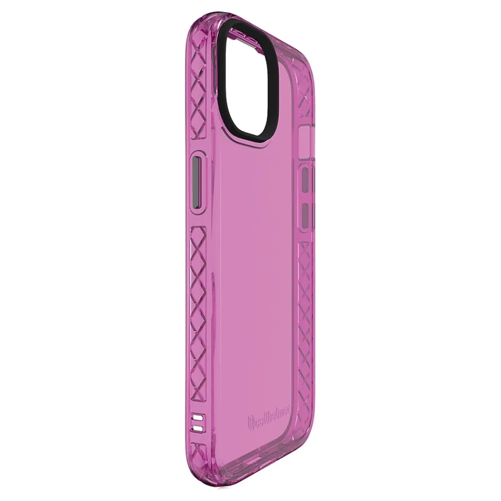 cellhelmet Altitude X Series Phone Case for iPhone 15 (6.1"), Vivid Magenta (C-ALT-i15-6.1-MAG)