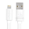 cellhelmet 4.8-Amp 3-Port USB Car Charger with USB-A to Lightning Flat Cable, 3 Feet (CAR-4.8/3-B+F-LIGHT-3-W)