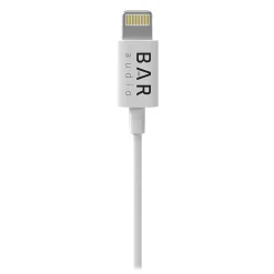 Bar Audio Earbuds, Lightning Connector, White (BAR-IN-EAR-LIGHT)<cellhelmet Online