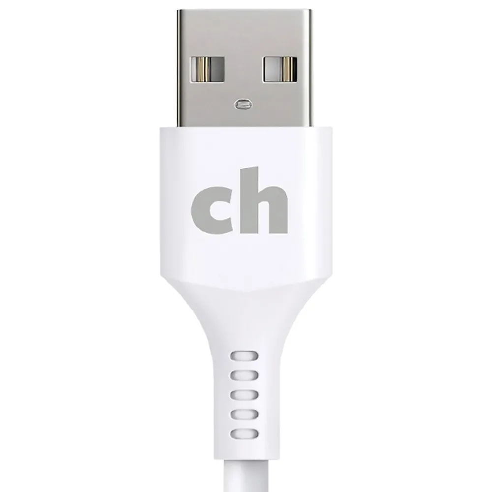 Charge and Sync USB-A to Lightning Round Cable, 1' (CABLE-LIGHT-A-1-R-W)<cellhelmet New