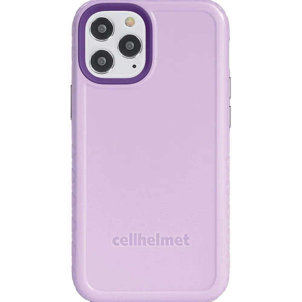 cellhelmet Fortitude Rugged Case for iPhone 12 Pro Max, Shock Absorbing, Purple (CHELCFORTI67LB)