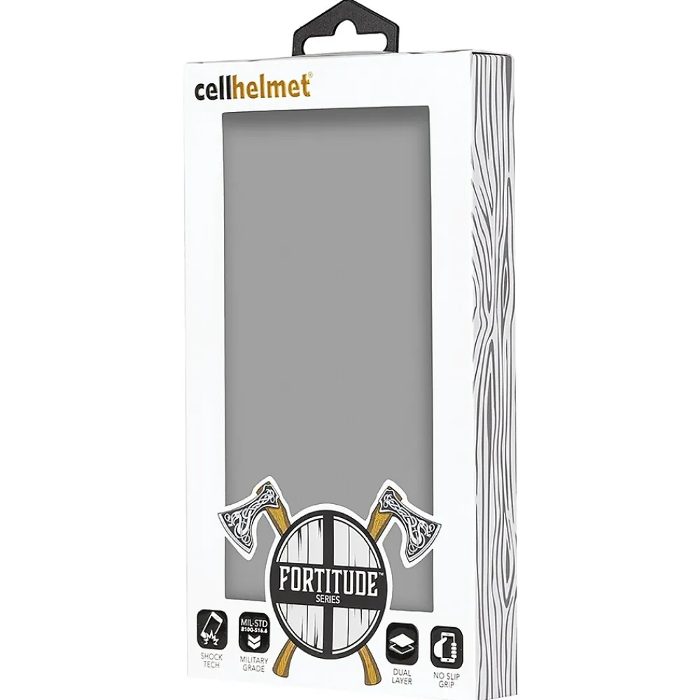 cellhelmet Fortitude Rugged Case for iPhone 12/12 Pro, Shock Absorbing, Gray (CHELCFORTI61GY)