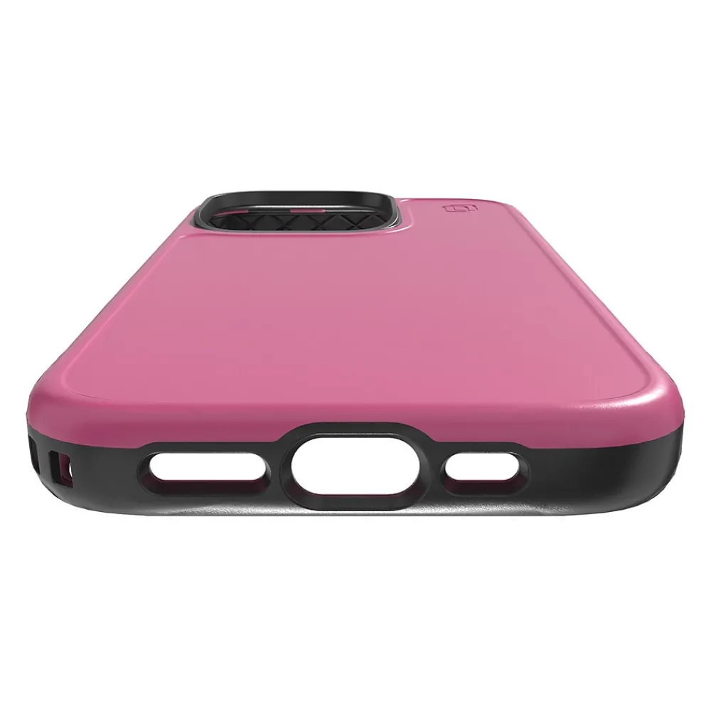 cellhelmet Fortitude Series Magsafe Phone Case for iPhone 15 Pro (6.1"), Vivid Magenta (C-FORT-i15-6.1PRO-MAG)