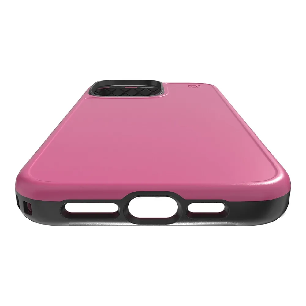 cellhelmet Fortitude Series MagSafe Phone Case for iPhone 15 Pro Max (6.7"), Vivid Magenta (C-FORT-i15-6.7PROMAX-MAG)