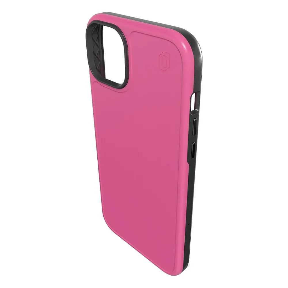 cellhelmet Fortitude Series MagSafe Phone Case for iPhone 15 Plus (6.7"), Vivid Magenta (C-FORT-i15-6.7PLUS-MAG)