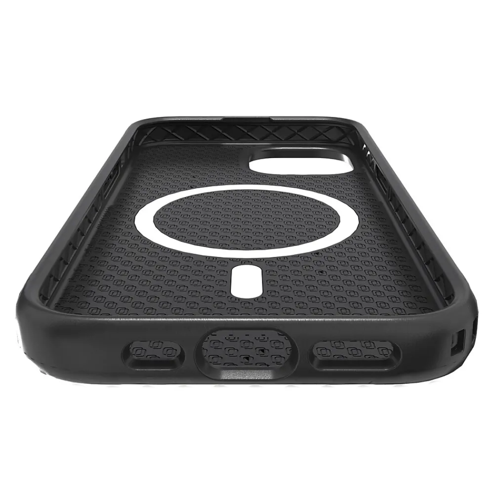 cellhelmet Fortitude Series MagSafe Phone Case for iPhone 15 (6.1"), Onyx Black (C-FORT-i15-6.1-OB)