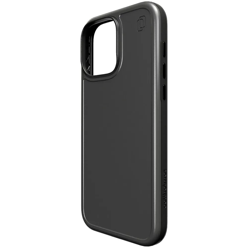 cellhelmet Fortitude Series MagSafe Phone Case for iPhone 16 Pro Max, Shock Absorbing, Onyx Black (CF-107-BLK)
