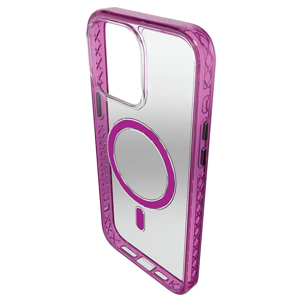 cellhelmet Magnitude Series MagSafe Phone Case for iPhone 15 Pro Max (6.7"), Vivid Magenta (C-MAG-i15-6.7PROMAX-MAG)