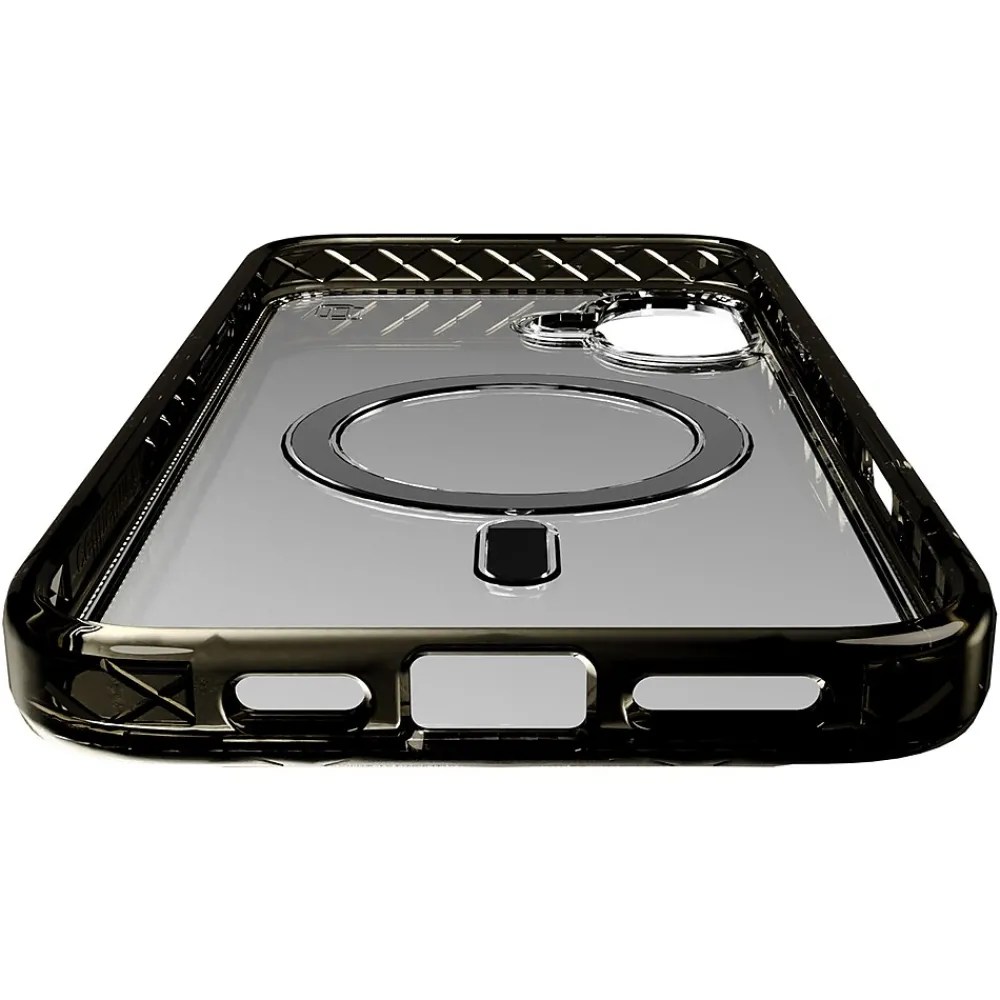 cellhelmet Magnitude Series MagSafe Phone Case for iPhone 16 Plus, Shock Absorbing, Onyx Black (CM-105-BLK)