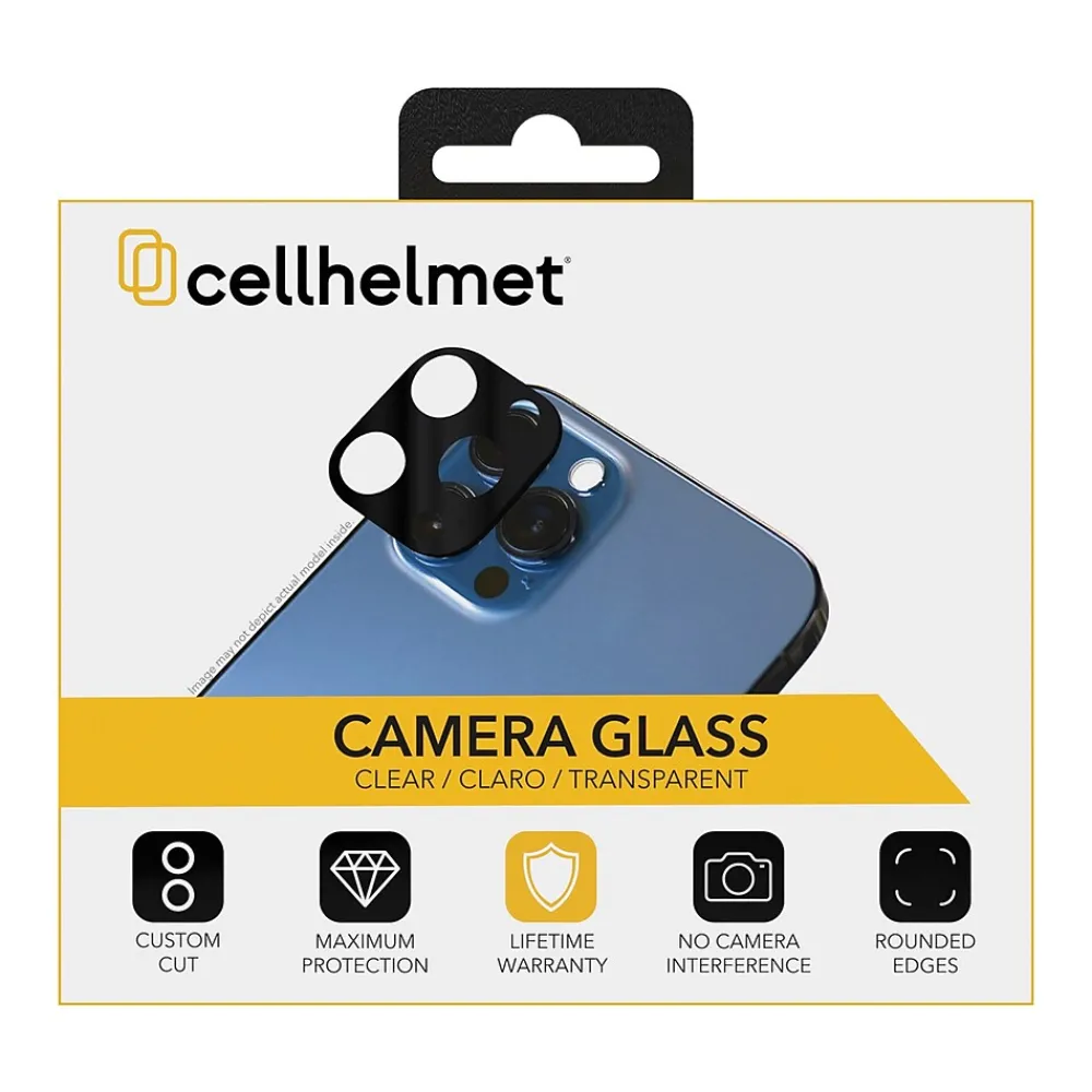 cellhelmet Tempered Camera Glass for iPhone 15 Pro/iPhone 15 Pro Max (TEMP-3-CMRA-i15-FULL)