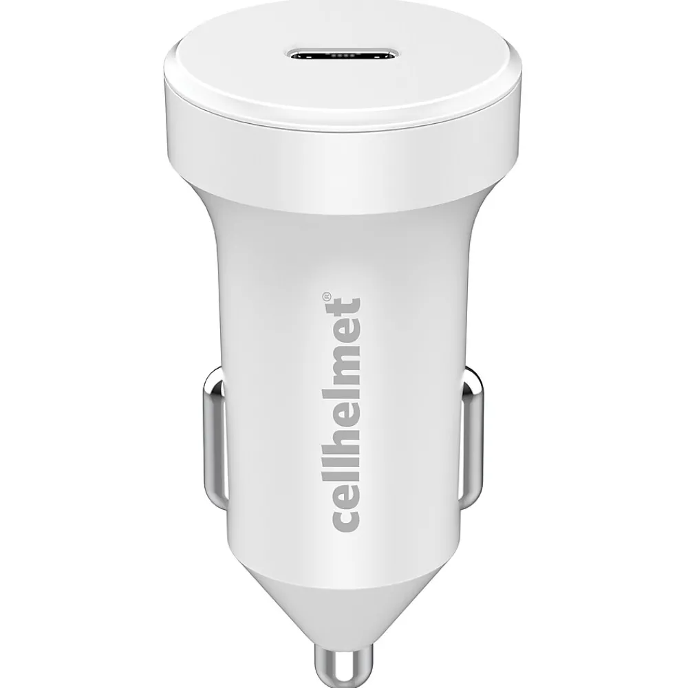 20-Watt Single-USB Power Delivery Car Charger with USB-C to Lightning Round Cable, 3 Feet(CAR-PD-20W+R-LIGHT)<cellhelmet Hot