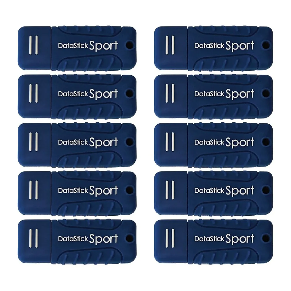 Centon DataStick Sport 64GB USB 3.0 Type A Flash Drive, Blue (S1-U3W2-64G-10B)