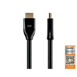 Monoprice Certified Premium High Speed HDMI® Cable, HDR, 10ft - Black