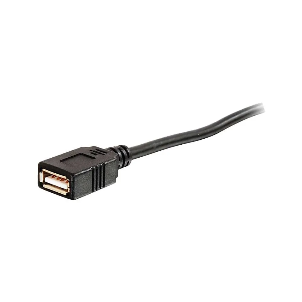 C2G Cables to Go C2G® 25' USB Type A Male To Female Active Extension Cable, Black