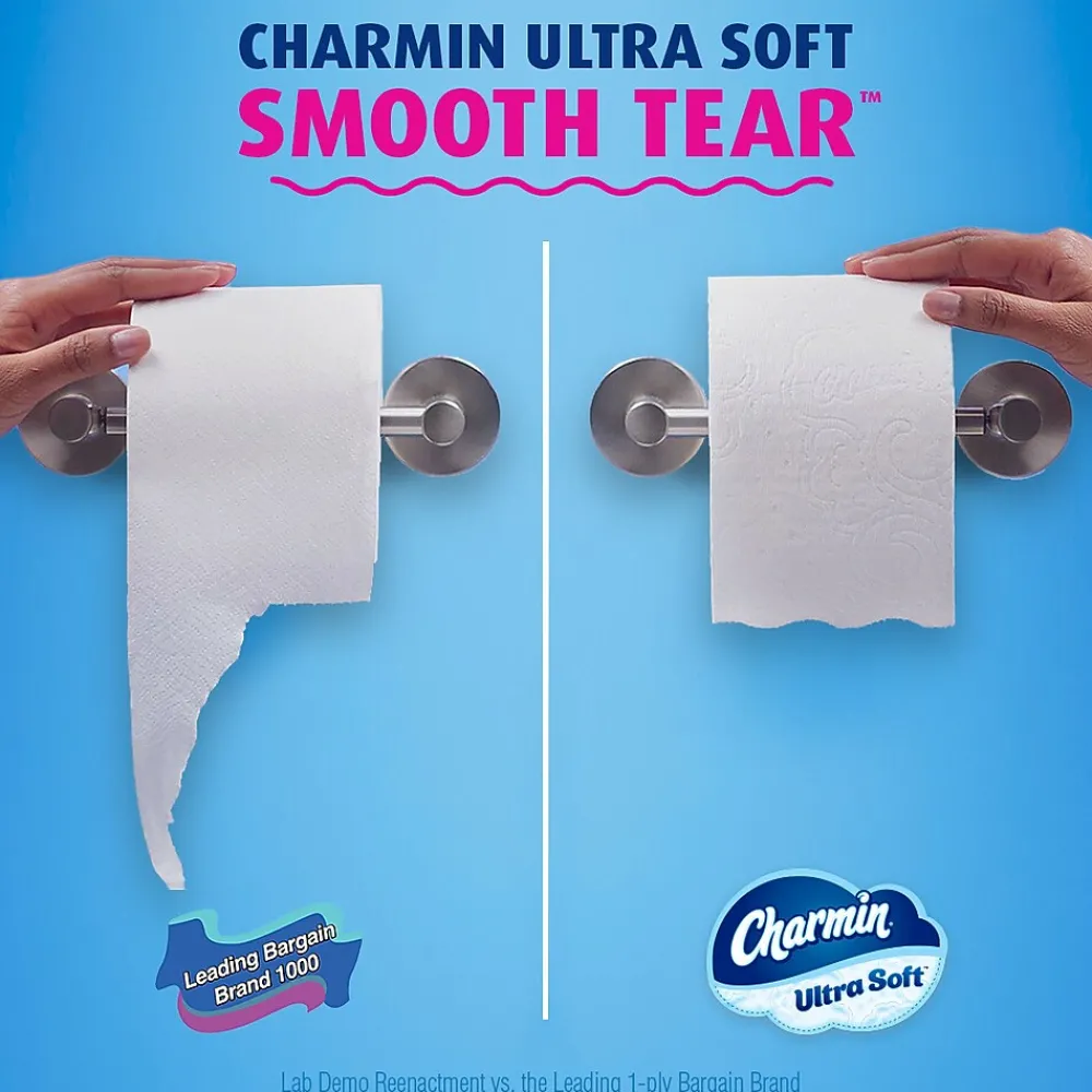 Ultra Soft Mega Toilet Paper, 2-Ply, White, 224 Sheets/Roll, 30 Rolls/Pack (01537)<Charmin