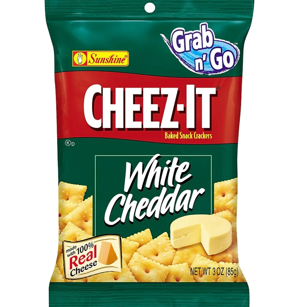 Cheez-It White cheddar Crackers, 1.5 oz., 8 Packs/Box (KEE12654)