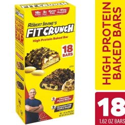 FITCRUNCH Chef Robert Irvine's High Protein Bars, Variety Pack (1.62 oz., 18 ct.)