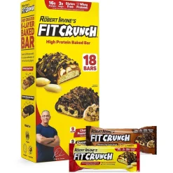 FITCRUNCH Chef Robert Irvine's High Protein Bars, Variety Pack (1.62 oz., 18 ct.)