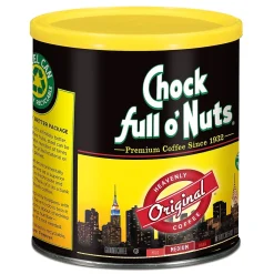 Chock full o'Nuts Original Blend Ground Coffee, Medium Roast, 30.5 oz. (MZB13000)