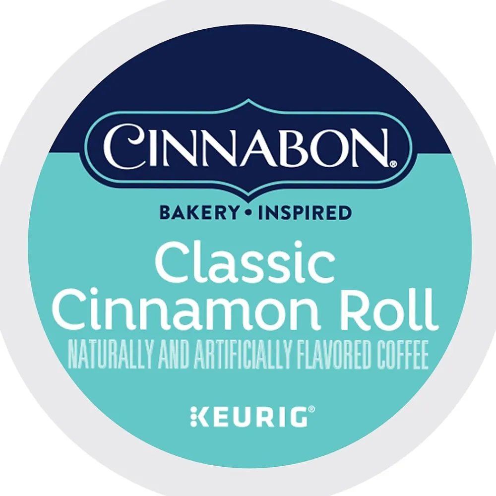 Cinnabon Classic Cinnamon Roll Coffee Keurig® K-Cup® Pods, Light Roast, 24/Box (6305)