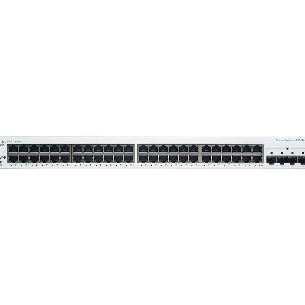 Online Cisco 220 48-Port Gigabit Ethernet Managed Switch, Silver (CBS22048T4GNA)
