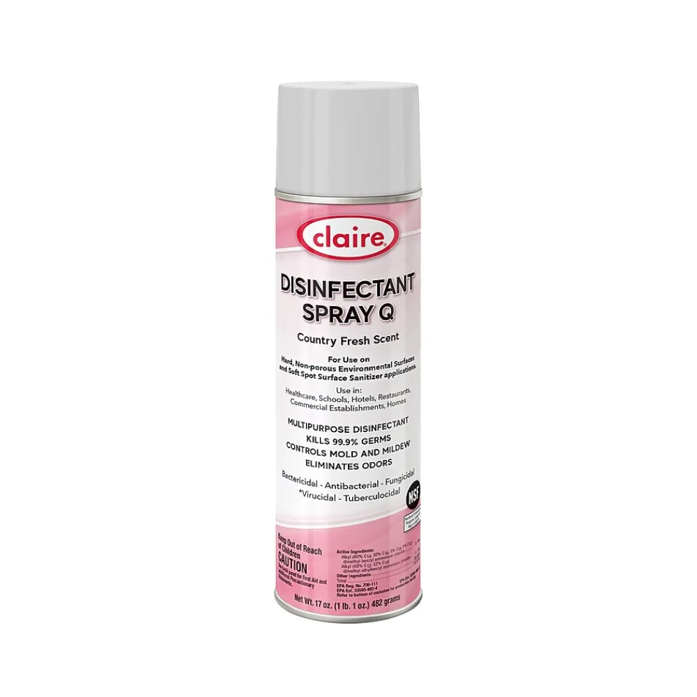 Spray Q Disinfectant Can, Country Fresh, 17 Oz. 12/Carton (CL1001)<Claire Outlet
