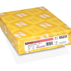 Resume Paper*Neenah Paper CLASSIC® Linen Writing Paper, 8 1/2" x 11", 24 lb., Linen Finish, Avon Brilliant White, 500/Ream