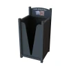 Excel Plastic Pizza Box Recycling Bin, 57 Gallon, Gray (PZA)<CleanRiver Sale